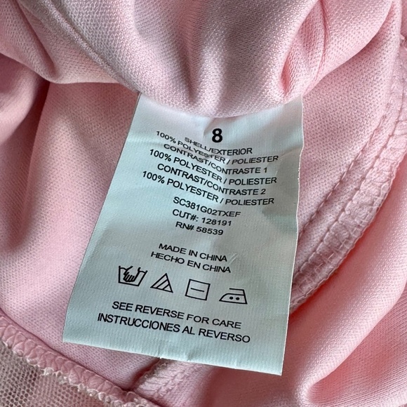 Speechless Big Girl Pink Embroidered Tulle High-Low Formal Dress Size 8 - Picture 7 of 16